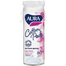 Ватные диски Aura (Аура), 80 шт Ватные диски Aura (Аура), 80 шт