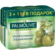 Туалетное мыло Palmolive (Палмолив) Интенсивное увлажнение с экстрактом Оливы и увлажняющим молочком,  4*90 г