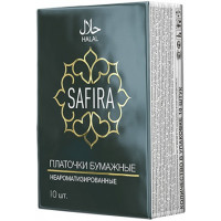 Платочки носовые SAFIRA неароматизированные (зеленые), 10 шт Платочки носовые SAFIRA неароматизированные (зеленые), 10 шт