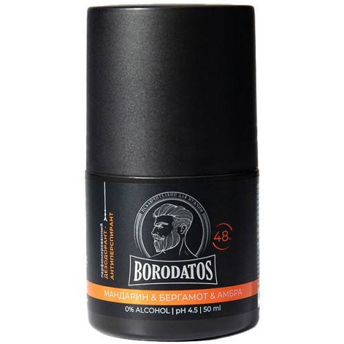 Парфюмированный дезодорант-антиперспирант Borodatos (Бородатос) Мандарин & Бергамот & Амбра, 50 мл Парфюмированный дезодорант-антиперспирант Borodatos (Бородатос) Мандарин & Бергамот & Амбра, 50 мл