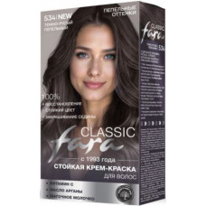 Краска для волос Fara (Фара) Classic, тон 534 Темно-русый пепельный