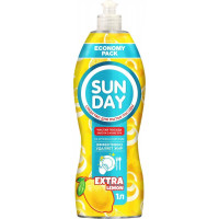 Средство для мытья посуды Sunday (Сандей) Лимон парфюмированное, 1 л