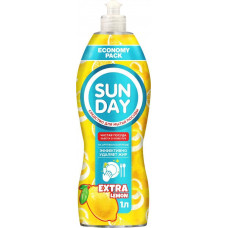 Средство для мытья посуды Sunday (Сандей) Лимон парфюмированное, 1 л