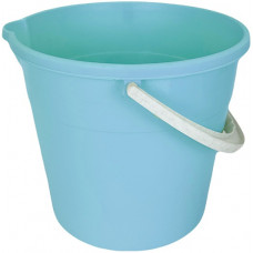 Ведро пищевое пластмассовое с носиком, цвет голубой, 10 л