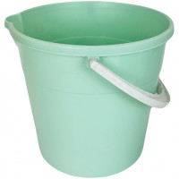 Ведро пищевое пластмассовое с носиком, цвет мятный, 10 л