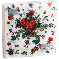 Салфетки сервировочные Fresco (Фреско) Садовая Роза, 33х33 см, 20 шт Салфетки сервировочные Fresco (Фреско) Садовая Роза, 33х33 см, 20 шт