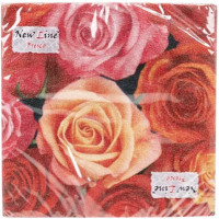 Салфетки сервировочные Fresco (Фреско) Розы Кимберли, 33х33 см, 20 шт Салфетки сервировочные Fresco (Фреско) Розы Кимберли, 33х33 см, 20 шт