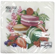 Салфетки сервировочные Fresco (Фреско) Десерт, 33х33 см, 20 шт