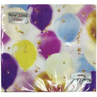 Салфетки сервировочные Fresco (Фреско) Праздничные шары, 33х33 см, 20 шт