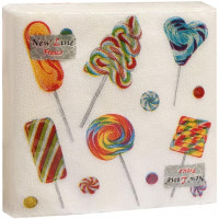 Салфетки сервировочные Fresco (Фреско) Конфеты, 33х33 см, 20 шт Салфетки сервировочные Fresco (Фреско) Конфеты, 33х33 см, 20 шт