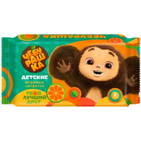 Влажные салфетки детские Чебурашка, 8 шт Влажные салфетки детские Чебурашка, 8 шт