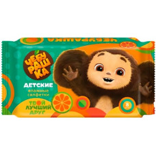 Влажные салфетки детские Чебурашка, 8 шт Влажные салфетки детские Чебурашка, 8 шт