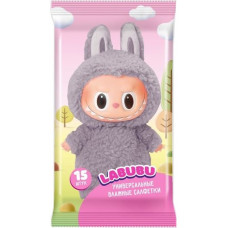 Влажные салфетки универсальные Labubu (Лабубу) Mix, 15 шт