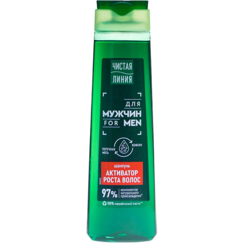 Шампунь для мужчин Чистая линия Активатор роста, 400 мл Шампунь для мужчин Чистая линия Активатор роста, 400 мл