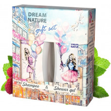 Подарочный набор для женщин Dream Nature (шампунь для волос и гель для душа Малина и мята по 250 мл) Подарочный набор для женщин Dream Nature (шампунь для волос и гель для душа Малина и мята по 250 мл)