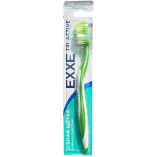 Зубная щетка EXXE Tri-active, щетина средней жесткости Зубная щетка EXXE Tri-active, щетина средней жесткости