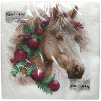 Салфетки сервировочные Fresco (Фреско) Огненная лошадь, 33х33 см, 20 шт Салфетки сервировочные Fresco (Фреско) Огненная лошадь, 33х33 см, 20 шт