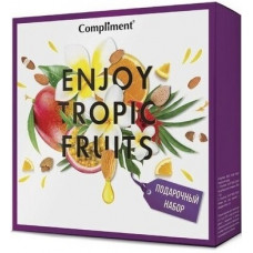 Подарочный набор Compliment Enjoy Tropic Fruits (гель для душа, гоммаж для лица) 