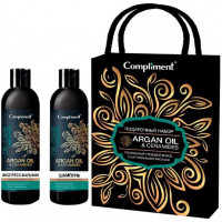 Подарочный набор Compliment Argan oil (шампунь 250 мл, бальзам для волос 250 мл) Подарочный набор Compliment Argan oil (шампунь 250 мл, бальзам для волос 250 мл)