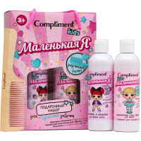 Подарочный набор Compliment Маленькая я (шампунь + гель-пена для ванн + расческа)