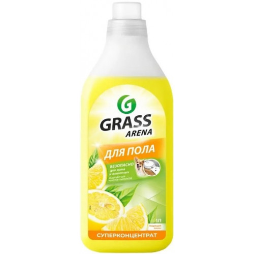 Средство для мытья полов GRASS Arena Лимон с полирующим эффектом, 1 л Средство для мытья полов GRASS Arena Лимон с полирующим эффектом, 1 л