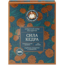 Подарочный набор для мужчин Сибирская травница СИЛА КЕДРА Подарочный набор для мужчин Сибирская травница СИЛА КЕДРА