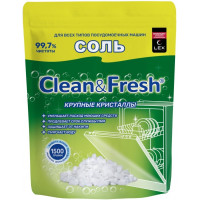Соль гранулированная для посудомоечных машин Clean & Fresh, 1500 г Соль гранулированная для посудомоечных машин Clean & Fresh, 1500 г