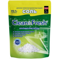 Соль гранулированная для посудомоечных машин Clean & Fresh, 3000 г Соль гранулированная для посудомоечных машин Clean & Fresh, 3000 г