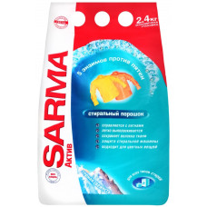 Стиральный порошок универсальный Sarma (Сарма) Актив Горная свежесть, 2,4 кг