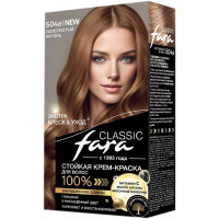 Краска для волос FARA (Фара) Classic 504 А - Золотистый янтарь