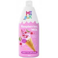 Крем-гель для душа Milk (Милк) Молоко и Малина, 800 мл