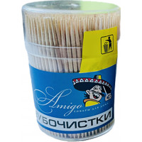 Зубочистки деревянные Amigo (Амиго), 300 шт