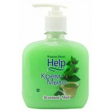 Жидкое крем-мыло Help (Хэлп) Зеленый чай, с дозатором, 300 мл