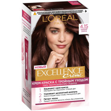 Краска для волос L'Oreal (Лореаль) Excellence Creme, тон 4.15 - Морозный шоколад