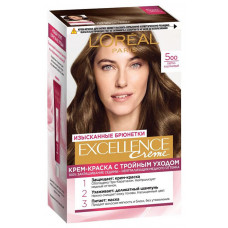Краска для волос L'Oreal (Лореаль) Excellence Creme, тон 5 - Светло-каштановый