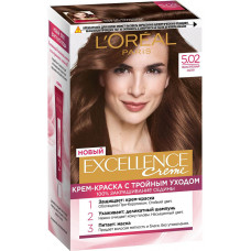 Краска для волос L`Oreal (Лореаль) Excellence Creme, тон 5.02 - Обольстительный каштан