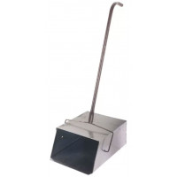 Совок-ловушка оцинкованный для мусора с металлической ручкой