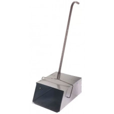 Совок-ловушка оцинкованный для мусора с металлической ручкой