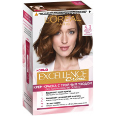 Краска для волос L'Oreal (Лореаль) Excellence, тон 5.3 - Золотистый светло-каштановый