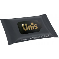 Влажные салфетки антибактериальные Unis Perfume Black, 15 шт