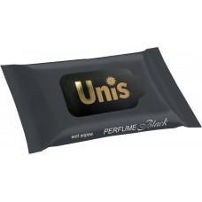 Влажные салфетки антибактериальные Unis Perfume Black, 15 шт Влажные салфетки антибактериальные Unis Perfume Black, 15 шт