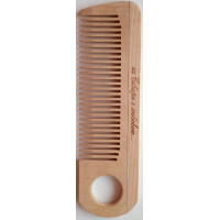 Расчёска деревянная с отверстием, 15,7х4,3 см, РД4101