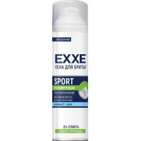 Пена для бритья Exxe Спорт тонизирующая с алоэ и витамином Е, 100 мл