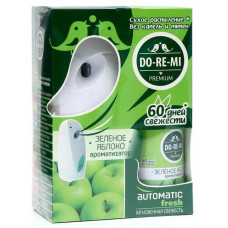 Автоматический освежитель воздуха со сменным баллонном DO-RE-MI (До-ре-ми) Premium «Зеленое яблоко», 250 мл