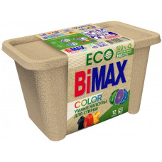 Капсулы для стирки  BiMAX Эко Color, 12 шт, 221 г