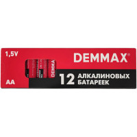 Батарейки алкалиновые Demmax AA (LR6, BP12PR), 12 шт
