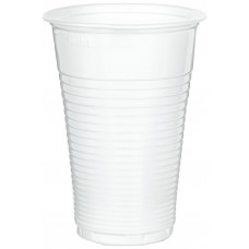 Одноразовые пластиковые стаканы LAIMA «БЮДЖЕТ», белые, ПП, холодное/горячее, 100 шт, 200 мл
