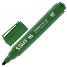 Маркер перманентный Staff (Стафф) Basic Budget PM-125, цвет зеленый, круглый наконечник 3 мм