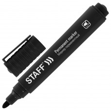 Маркер перманентный Staff (Стафф) Basic Budget PM-125, цвет черный, круглый наконечник 3 мм