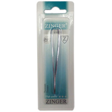 Пинцет скошенный Zinger (Зингер) серебряный ZSP TA-09-slant-S